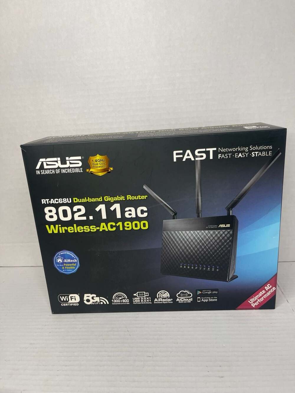 ASUS RT-AC68U Wireless-AC1900 Dual Band Gigabit Router